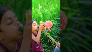 Fun DIY Bamboo Balloon Toy | 6 Colorful Tubes | Creative Village Craft