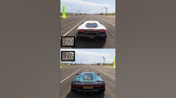 DRAG RACE | LAMBORGHINI AVENTADOR VS LAMBORGHINI COUNTACH | FORZA HORIZON 5 | #shorts #forzahorizon5