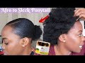 The BEST Gel For Short 4C Hair Sleek Ponytail? | Alikay Naturals Lemongrass Gel Review