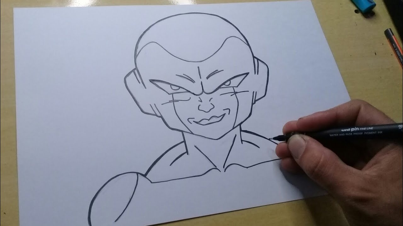 Como desenhar o Freeza de Dragon Ball Z - Curso de Desenho - Eu