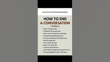 11 polite ways to end any conversation without being rude #CommunicationSkills #SocialTips