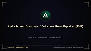 Information Alpha Futures Drawdown & Daily Loss Rules Explained (2026) News