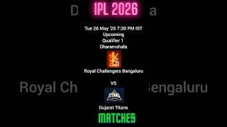 IPL 2026 PLAYOFF MATCHES &amp; STATISTICS #india #cricket #ipl #viral #instagram #playoffs #final