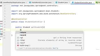 7  Spring Boot REST API returns Java Bean