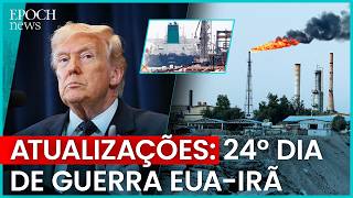 Conflito EUA-Irã: Trump anuncia negociações e adia ataques à indústria energética iraniana