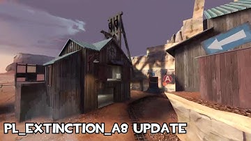 pl_extinction_a8 Team Fortress 2 Custom Map | TF2 Dinosaur Bone Geyser Payload