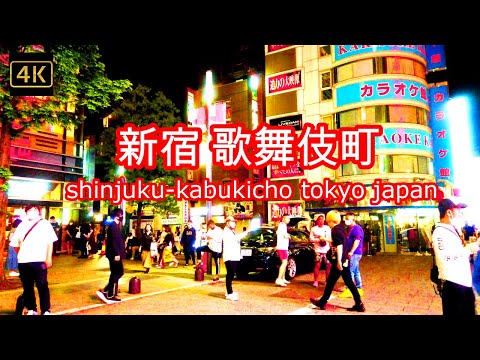 4K【新宿 歌舞伎町 shinjuku-kabukicho tokyo japan】ぶらぶら散歩【歌舞伎町】6月初旬の新宿歌舞伎町の人混み shinjuku-kabukicho tokyo japan