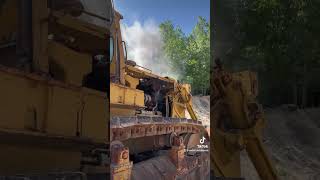 Fiat allis dozer test start after sitting deal in mine for a decade. Kta1150 Cummins