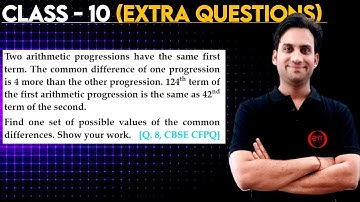 Two arithmetic progression have the same first term. The common difference of one progression is
