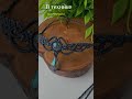 ⚜️Колье-чокер в технике микромакраме "Ледяная капля" #микромакраме #украшенияскамнями #jewelry