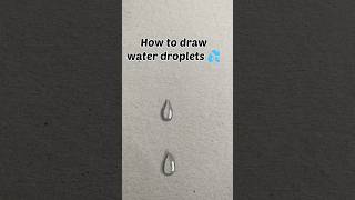 How to draw water droplets, step by step#shorts#subscribe