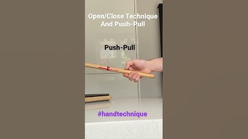 Hand Technique Demonstration Video #handtechnique #practicepad #drumstick #openclose #pushpull