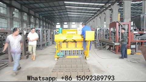 QMY6 25 mobile block machine testing