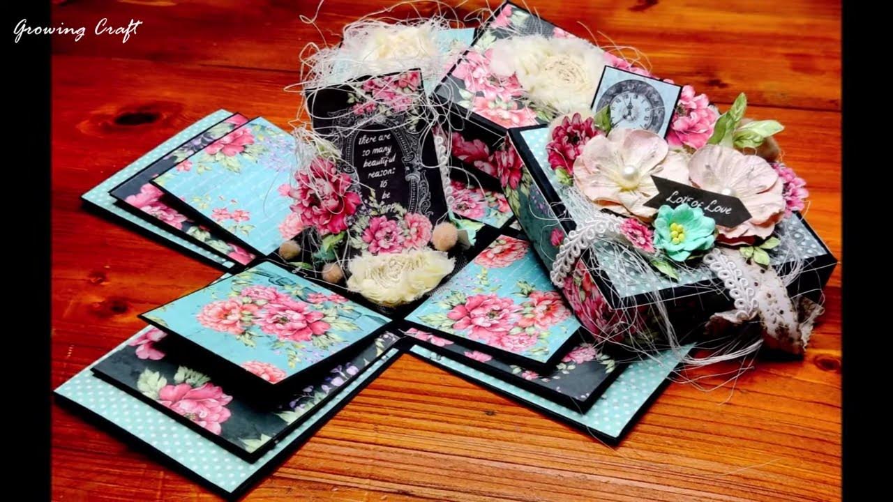 Easy Tower Explosion Box Tutorial | Birthday Box | How to Make ...