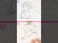 【うる星やつら・ラム】15秒•3分•10分　お絵描き好きの妻と美術2夫　描き比べ#shorts #イラスト #うる星やつら #ラムちゃん #ラム　#夫婦 #描いてみた