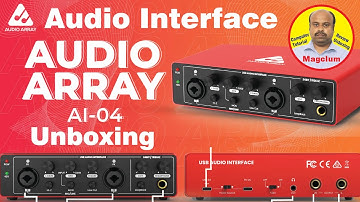 Audio Array AI-04 Audio Interface Unboxing. Professional sound on a budget.
