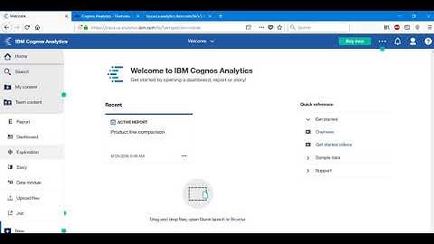 IBM Cognos Analytics v11.1   Introduction