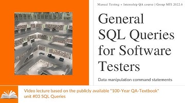 SQL Queries for Software Testers