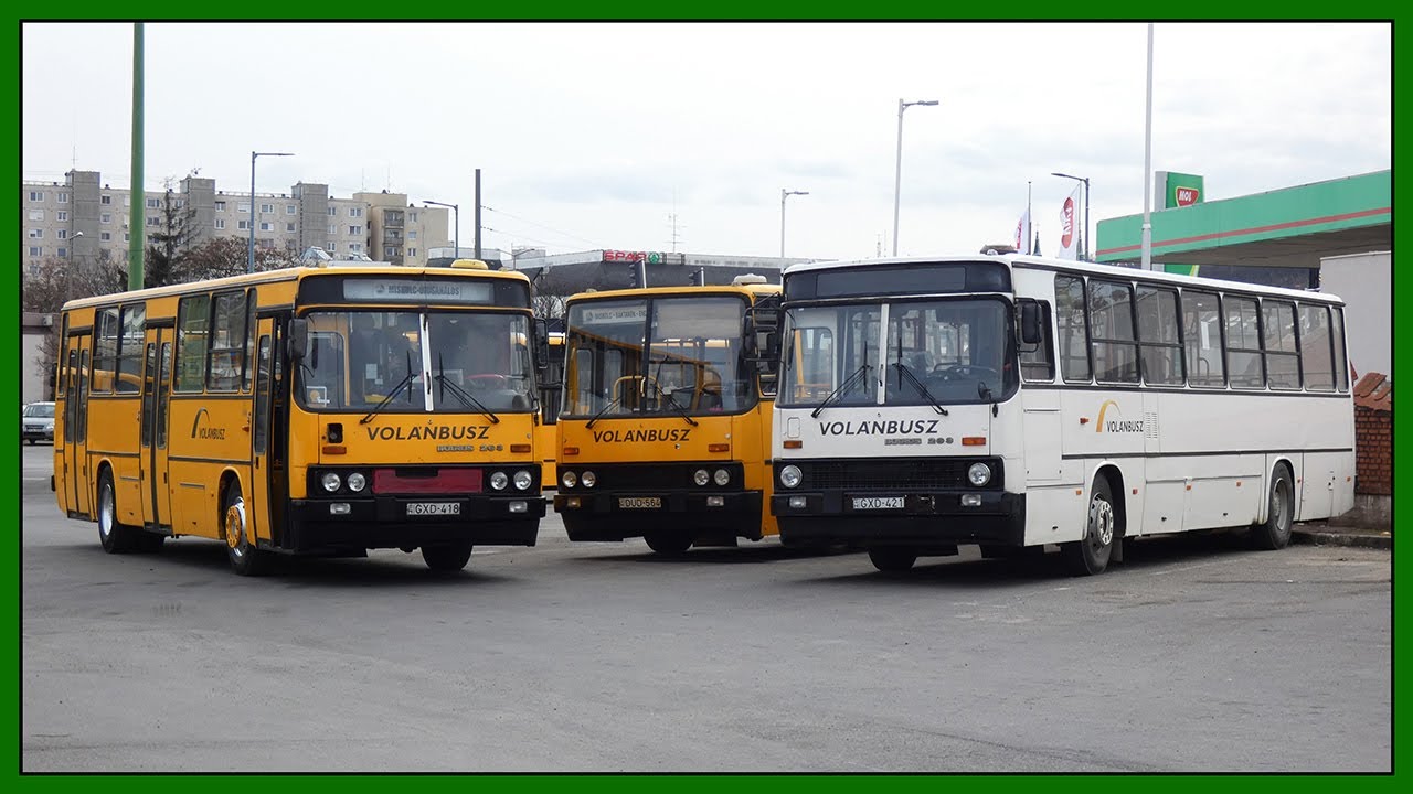 Автобусы Икарус в Мишкольце, Венгрия - март 2021 года (часть 1)