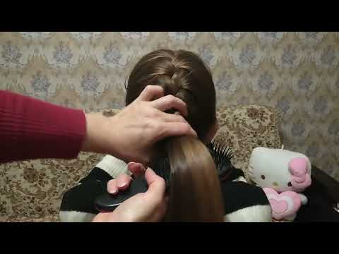 ASMR * Playing With Long Hair * Hair Brushing * No Talking * Coffeegirl