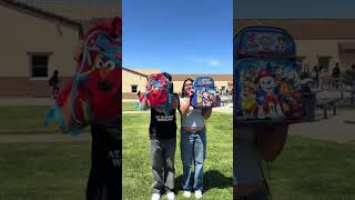Class of 2027 Senior Backpacks🥲💜💛#fyp #asb #senioryear #senior #classof2027