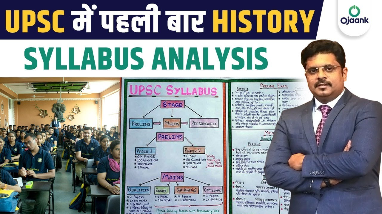 UPSC में पहली बार History Syllabus Analysis BY OJAANK SIR UPSC