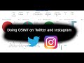 Doing OSINT on Twitter and Instagram!