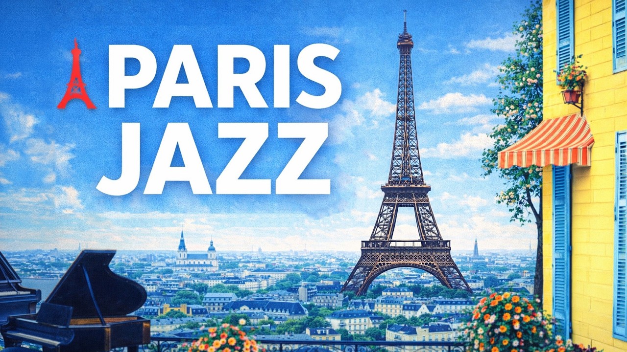 Paris Cafe Jazz 🗼| Relaxing Piano for Study & Work