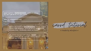 interactive & easy carrd tutorial — © owner