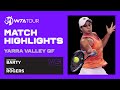 A. Barty vs. S. Rogers | Yarra Valley Classic Quarterfinals | WTA Match Highlights