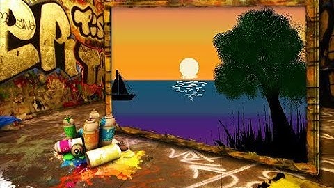 Simple Trick to create Gradient Effect in MS Paint Scenery