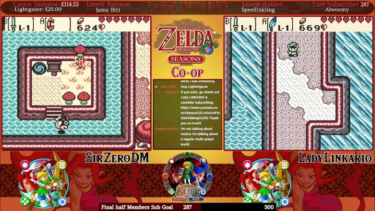 TLoZ Oracle of Seasons First Coop Playthrough w/ SirZeroDM Part 3