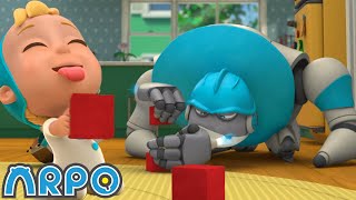The Great Tower Block Fiasco! | ARPO The Robot | Robot Cartoons for Kids | Moonbug Kids