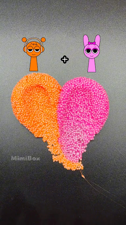 Sprunki 🧡 💖=❓ | Mix orange and pink #shorts #colors #sprunki #mix