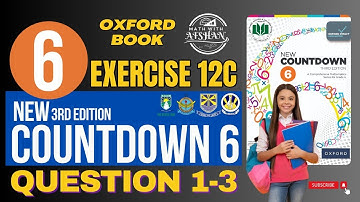 Class 6th Math Exercise 12C Question 1-3 | oxford new countdown third edition | Math with Afshan