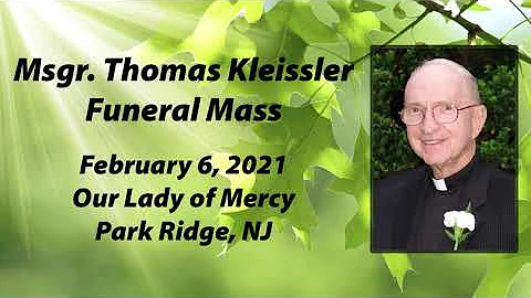 Monsignor Thomas Kleissler funeral-Park Ridge