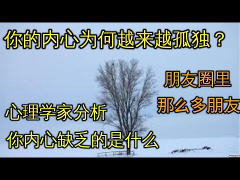 你的内心为何孤独 心理学家告诉你缺乏的是什么 身心健康与成长 Loneliness