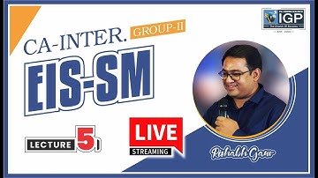 CA INTER GROUP​-2️⃣ | EIS-SM LECTURE-5️⃣ | BY RISHABH GAUR SIR