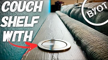 DIY BEHIND THE COUCH SHELF