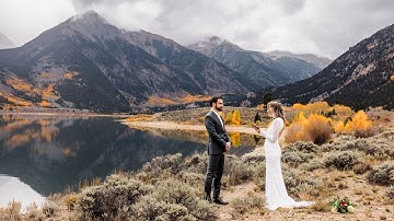 Low Clouds and Fall Color for this Colorado Elopement