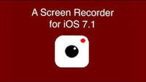 How to record your iPod iPhone iPad screen on ios 7 no jailbreak