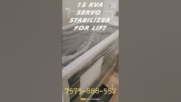 STABILIZER 15KVA SERVO MICRO CONTROLLER BASED INSTALLATION FOR LIFT