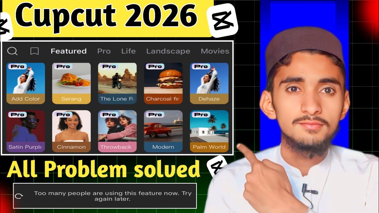 CapCut Pro Latest Update 2026 / capcut problem too many peopleare using this feature ✅