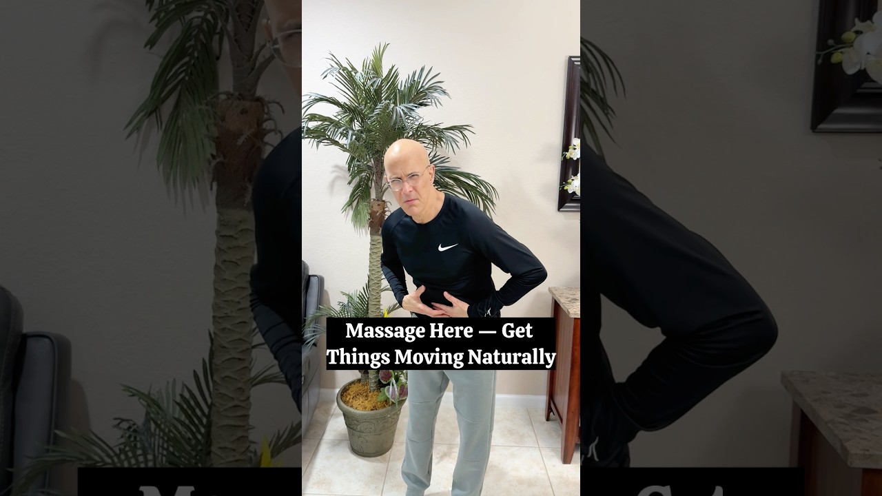 Massage Here, Get Things Moving Naturally!  #drmandell #massage #bloating #constipation