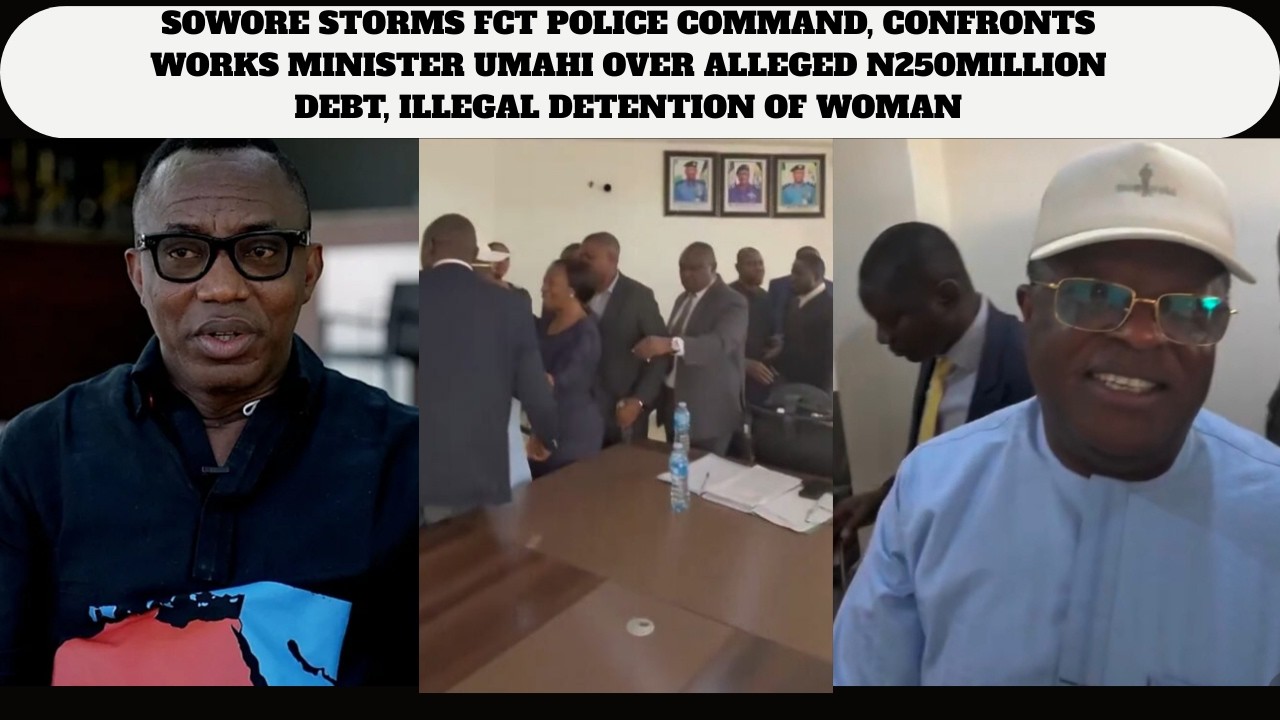 Drama in Abuja: Sowore Faces Umahi at Police HQ Over Alleged ₦250M Debt