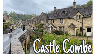 Rainy walk in England’s prettiest village Castle Combe# Cotswolds#English countryside#wisteria