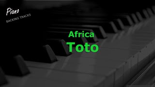 Africa - Toto ( Piano Instrumental Backing Tracks Karaoke )