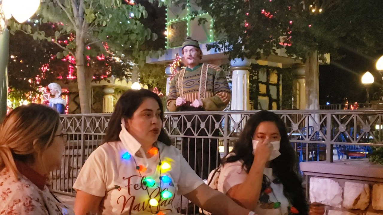 meet and greet with rare Frozen characters at Disneyland California during disneys merriest of nites