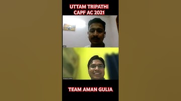 UTTAM TRIPATHI | CAPF AC 2021 RESULT #capfac #capfac2024