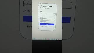login page 😀 #coding #vscode #programming #loginpage #trending